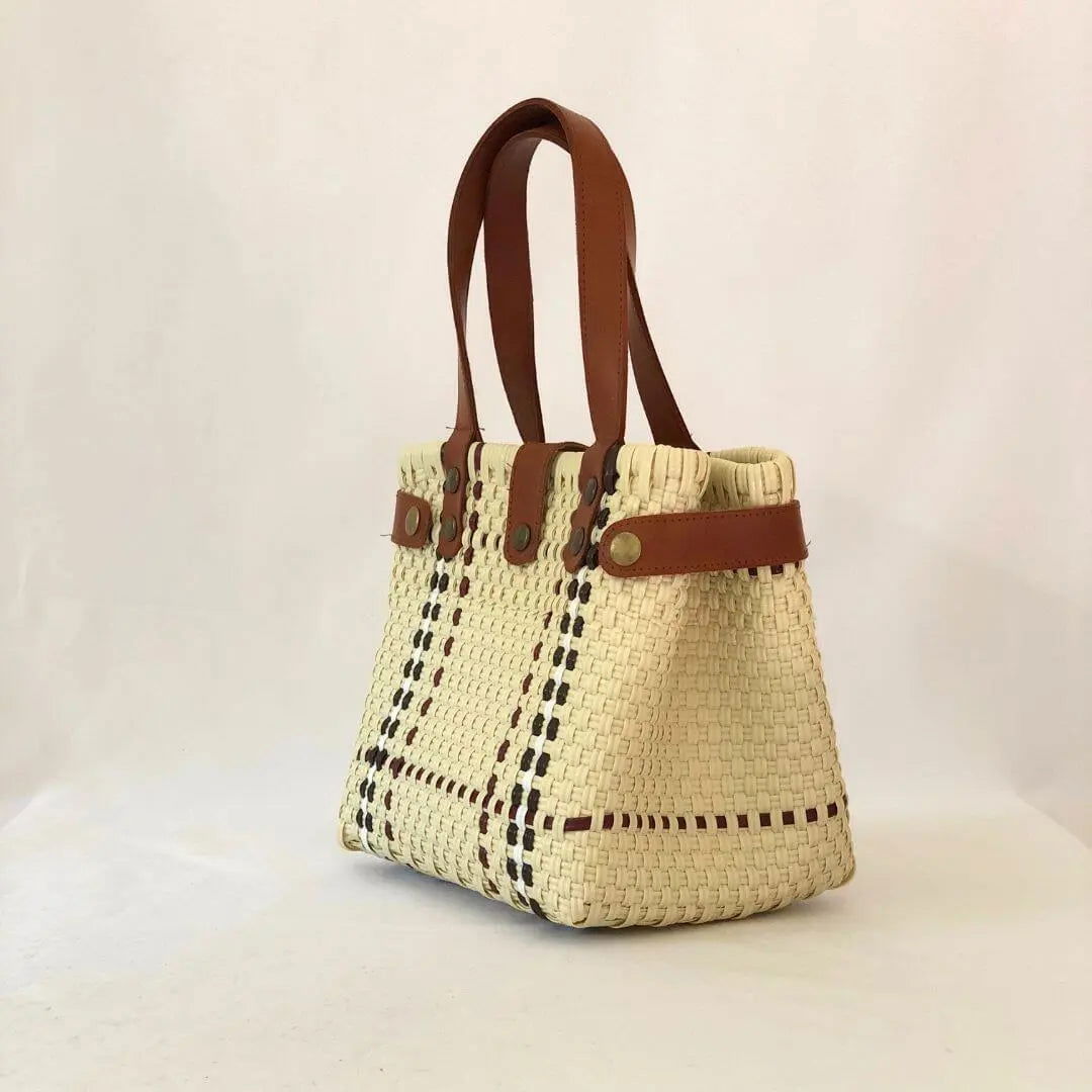 Tote mediano piel broche - Bolsa Artesanal Mx