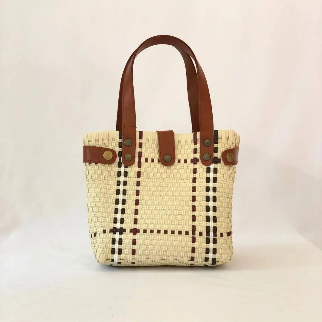 Tote mediano piel broche - Bolsa Artesanal Mx