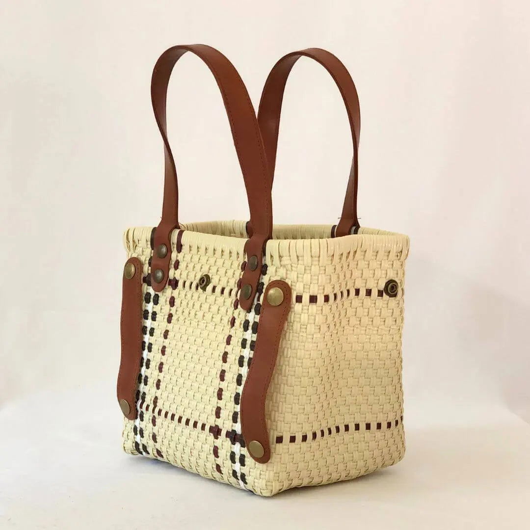 Tote mediano piel broche - Bolsa Artesanal Mx