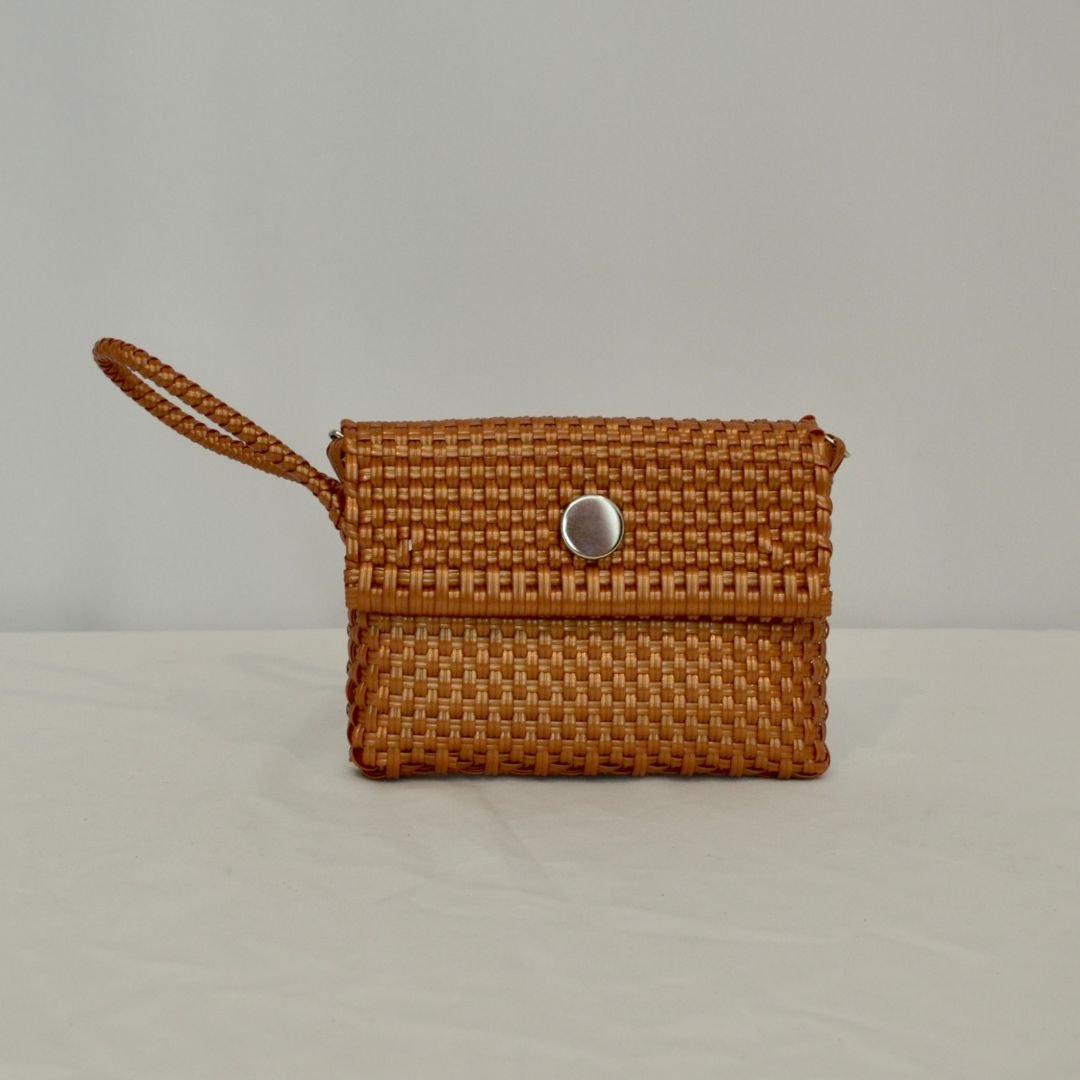 Clutch artesanal con correa - Bolsa Artesanal Mx