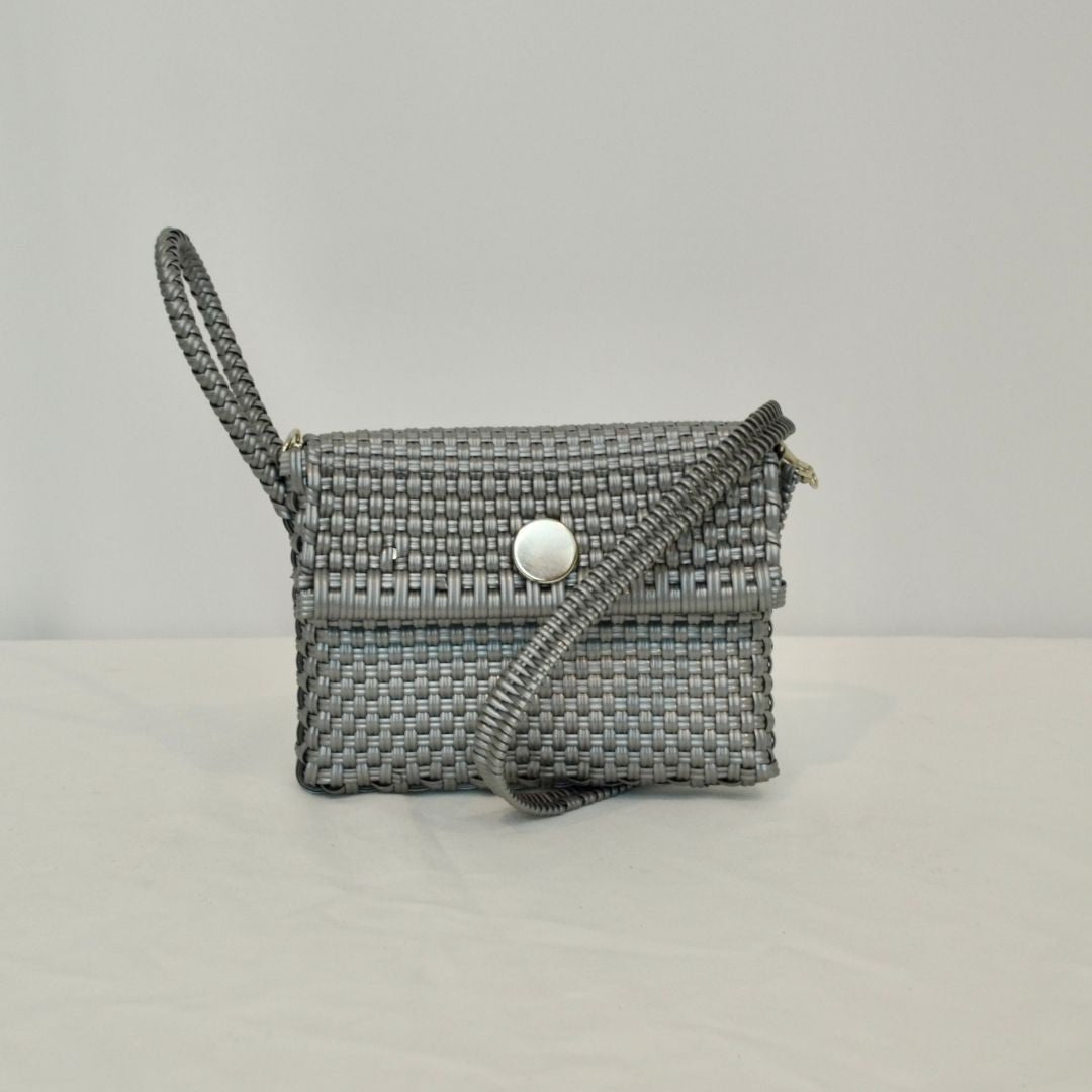 Clutch artesanal con correa - Bolsa Artesanal Mx