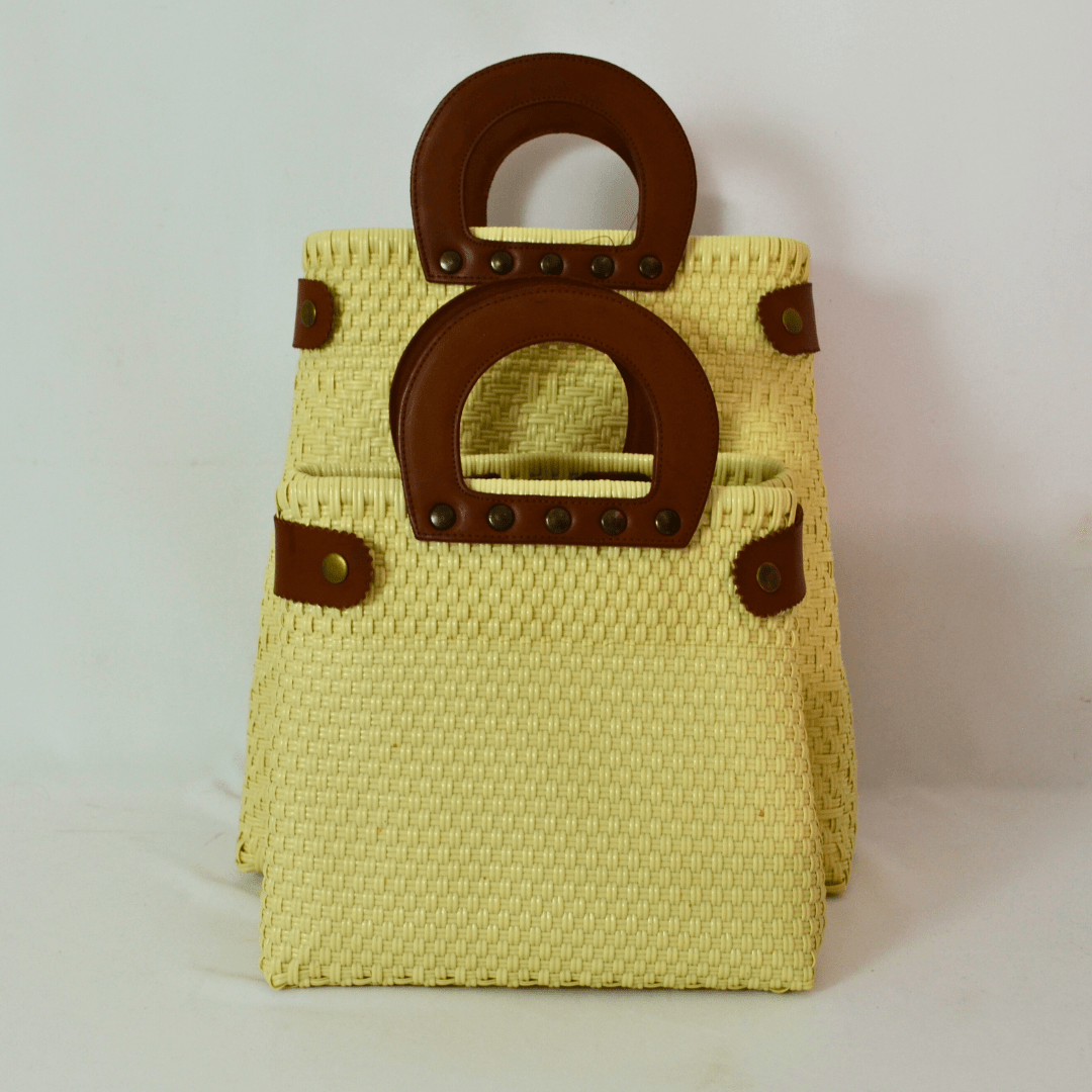 Tote Clásica mediano con Asa Circular - Bolsa Artesanal Mx
